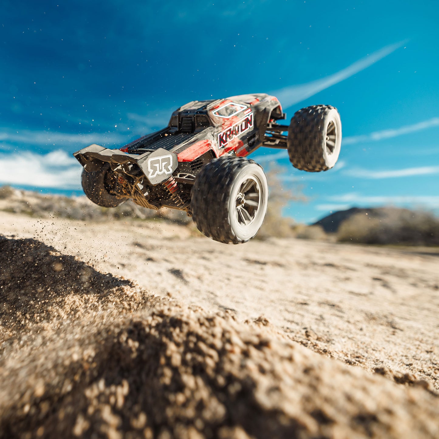 Arrma 1/16 MINI KRATON 3S DSC 4X4 RTR Brushless Speed Truck, Black/Red