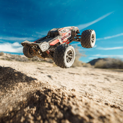 Arrma 1/16 MINI KRATON 3S DSC 4X4 RTR Brushless Speed Truck, Black/Red