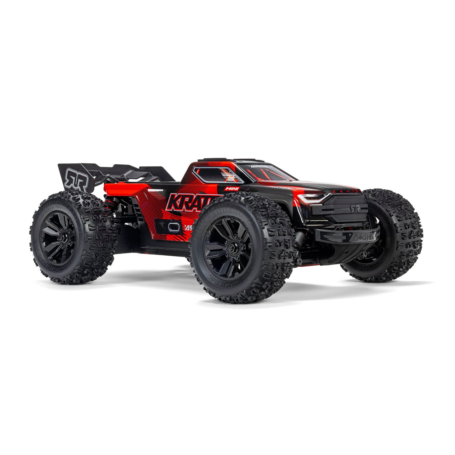 Arrma 1/16 MINI KRATON 3S DSC 4X4 RTR Brushless Speed Truck, Black/Red