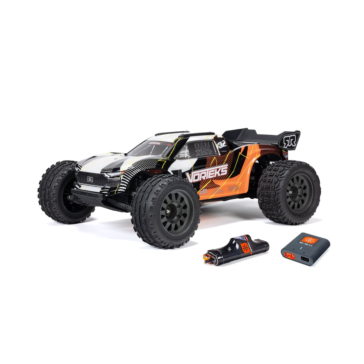 Arrma 1/10 VORTEKS 2WD RTR Brushed Stadium Truck (Battery & Charger Included), Orange