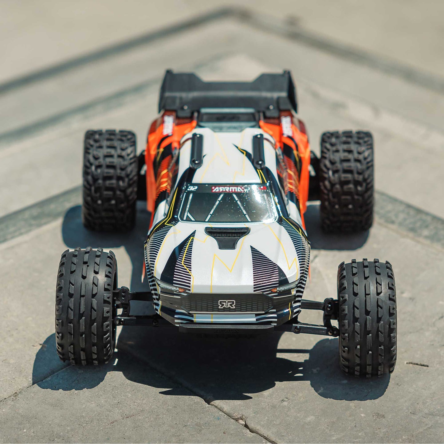 Arrma 1/10 VORTEKS 2WD RTR Brushed Stadium Truck (Battery & Charger Included), Orange