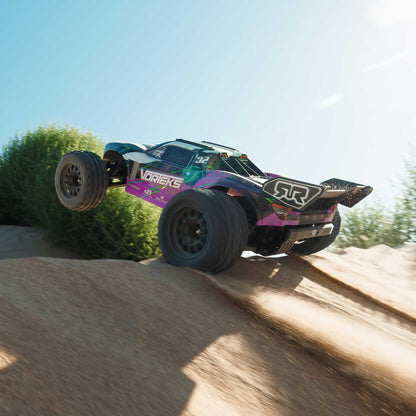 Arrma 1/10 VORTEKS 2WD RTR Brushed Stadium Truck (Battery & Charger Included), Purple