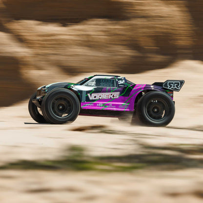 Arrma 1/10 VORTEKS 2WD RTR Brushed Stadium Truck (Battery & Charger Included), Purple