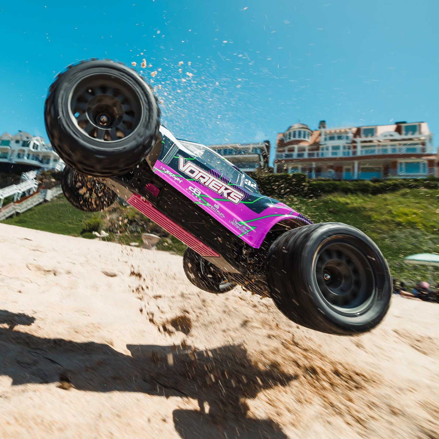 Arrma 1/10 VORTEKS 2WD RTR Brushed Stadium Truck (Battery & Charger Included), Purple