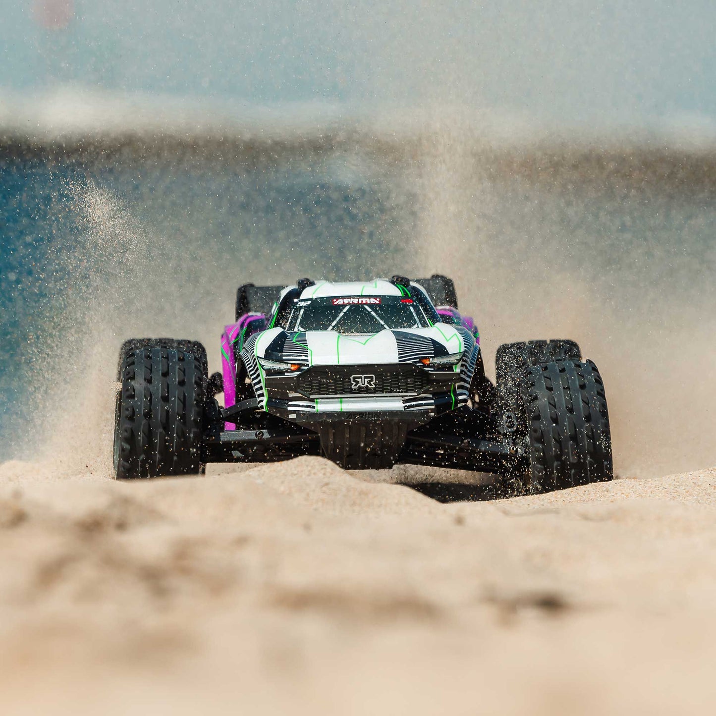 Arrma 1/10 VORTEKS 2WD RTR Brushed Stadium Truck (Battery & Charger Included), Purple