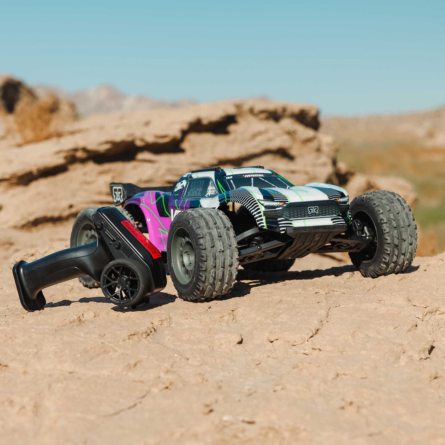 Arrma 1/10 VORTEKS 2WD RTR Brushed Stadium Truck (Battery & Charger Included), Purple