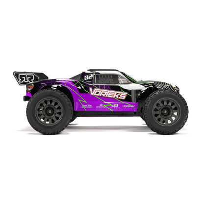 Arrma 1/10 VORTEKS 2WD RTR Brushed Stadium Truck (Battery & Charger Included), Purple