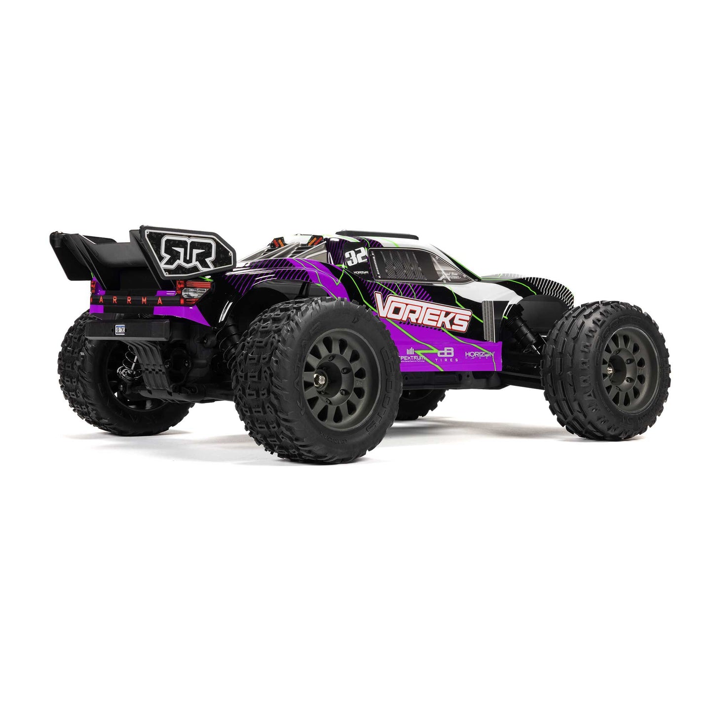 Arrma 1/10 VORTEKS 2WD RTR Brushed Stadium Truck (Battery & Charger Included), Purple