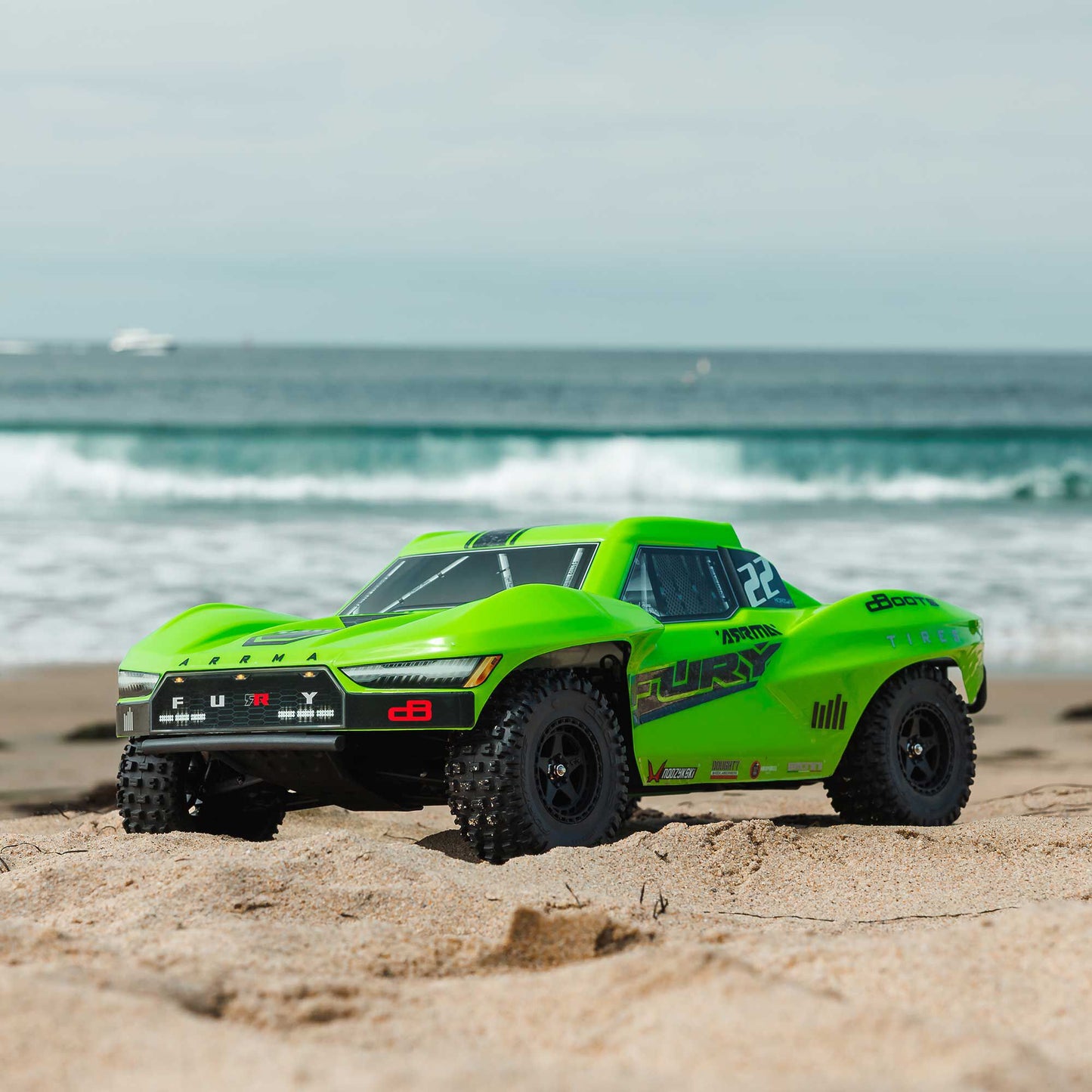 Arrma 1/10 FURY 2WD RTR Brushed Short Course Truck, Green