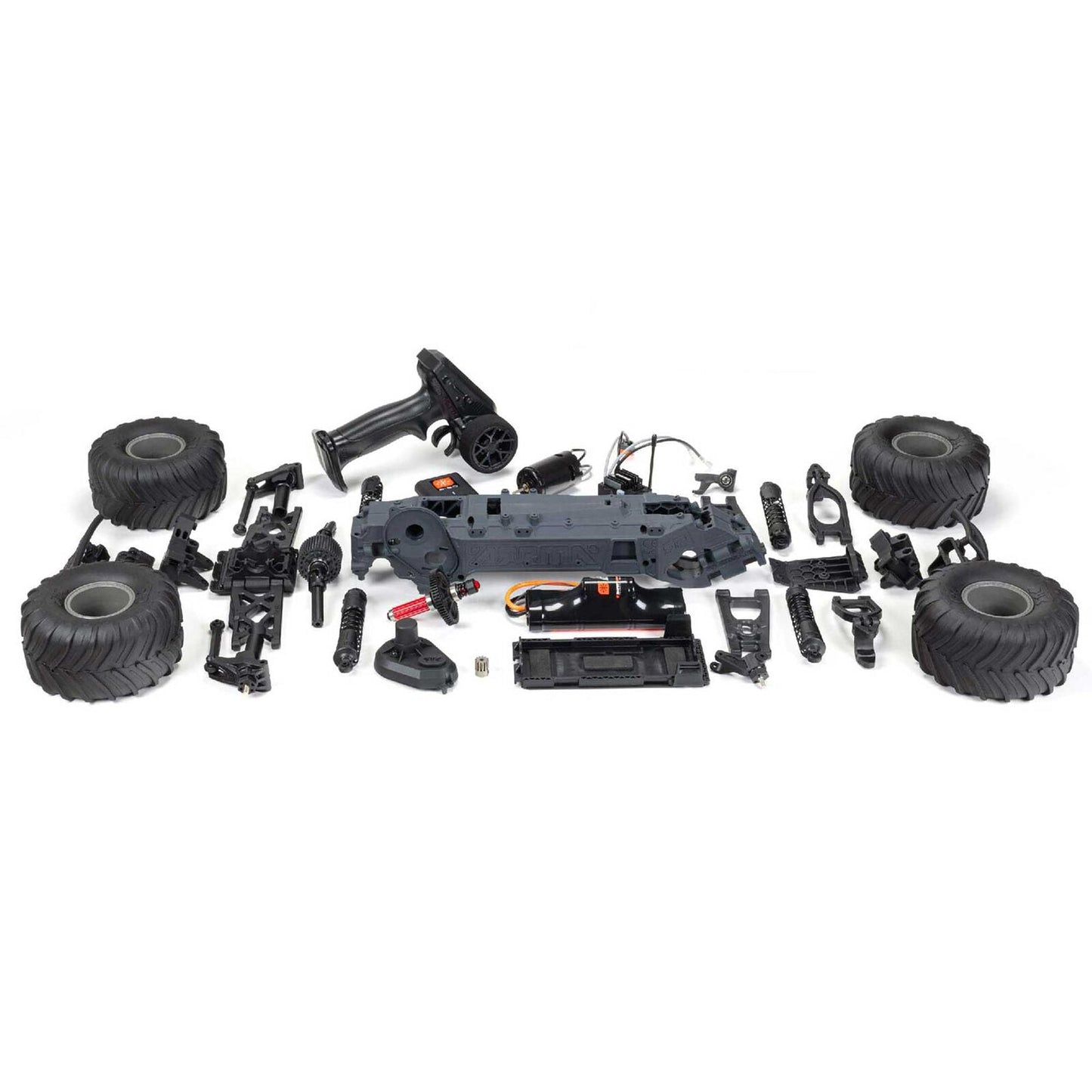 ARRMA 1/10 GORGON 2WD RTA Kit Brushed Monster Truck (Battery & Charger Included), Clear
