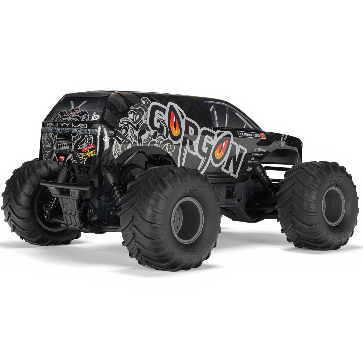 Arrma 1/10 GORGON 2WD RTR Brushed Monster Truck (Battery & Charger Included), Gun Metal