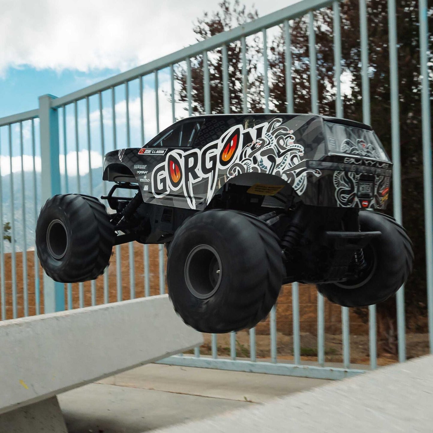 Arrma 1/10 GORGON 2WD RTR Brushed Monster Truck (Battery & Charger Included), Gun Metal