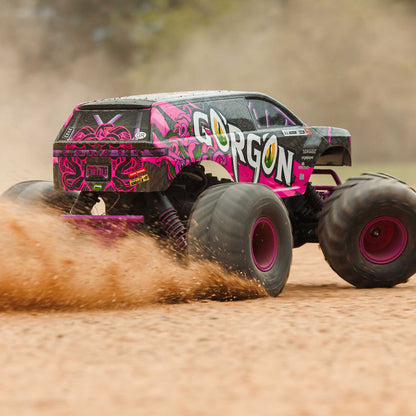 Arrma 1/10 GORGON 2WD RTR Brushed Monster Truck (Battery & Charger Included), Purple