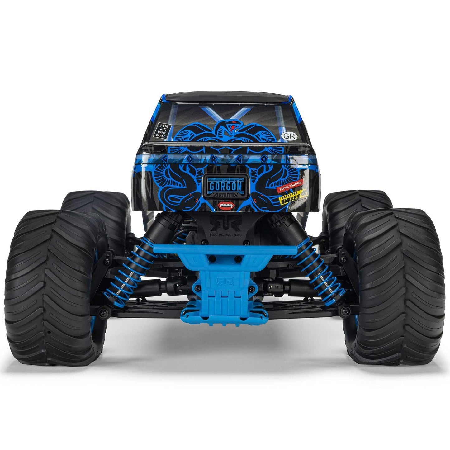 ARRMA 1/10 GORGON 2WD RTR Brushed Monster Truck (Battery & Charger Included), Blue