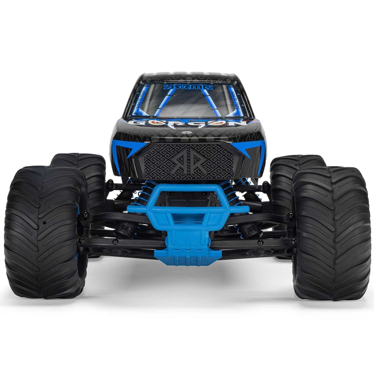 ARRMA 1/10 GORGON 2WD RTR Brushed Monster Truck (Battery & Charger Included), Blue