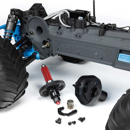 ARRMA 1/10 GORGON 2WD RTR Brushed Monster Truck (Battery & Charger Included), Blue