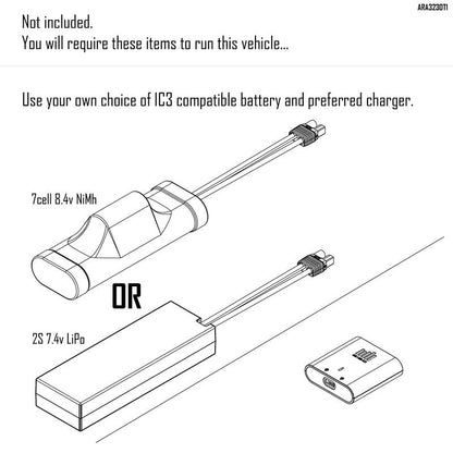 ARRMA 1/10 GORGON 4X2 MEGA 550 Brushed Monster Truck RTR
