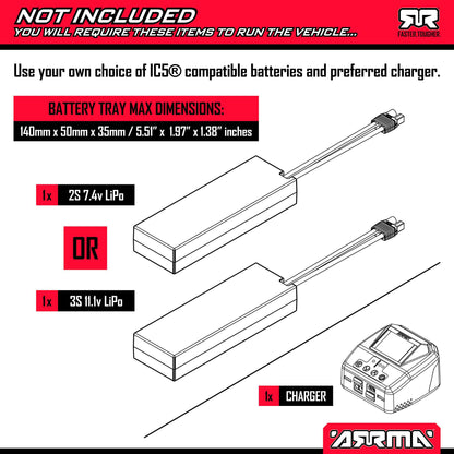 1/10 VORTEKS 223S DSC 2WD RTR Brushless Stadium Truck, Yellow