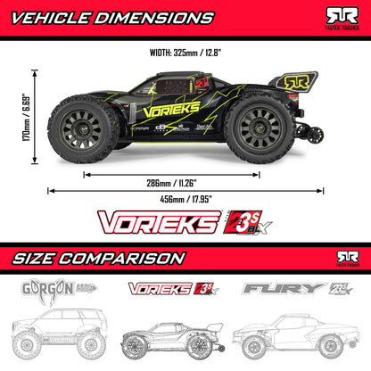1/10 VORTEKS 223S DSC 2WD RTR Brushless Stadium Truck, Blue