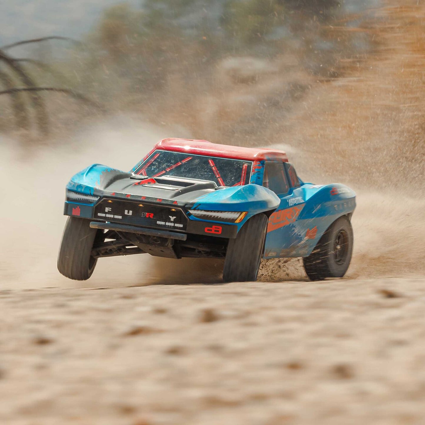 ARRMA 1/10 FURY 2wd 223S BLX Brushless Short Course Truck RTR with DSC, Blue