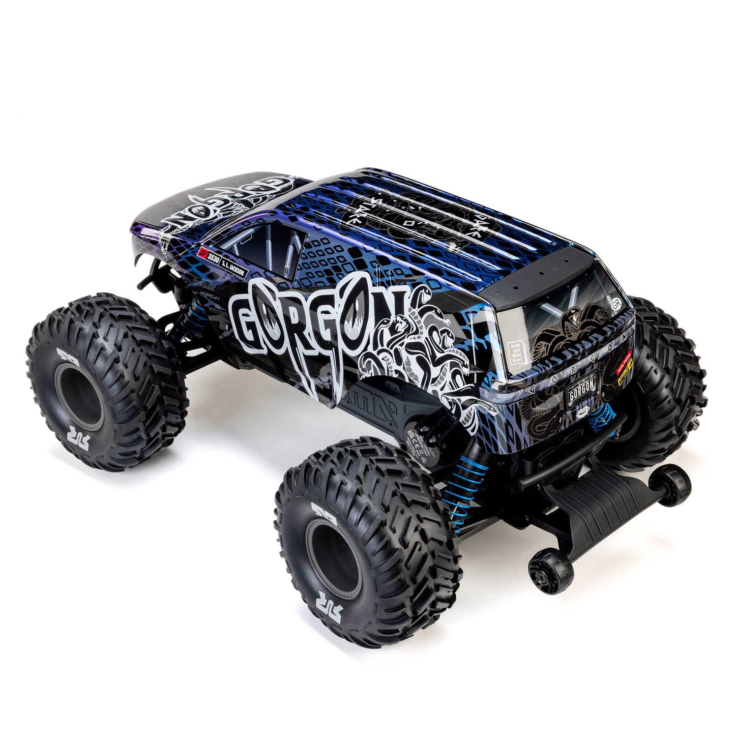 1/10 GORGON 223S 2WD RTR Brushless Monster Truck, Blue/Black