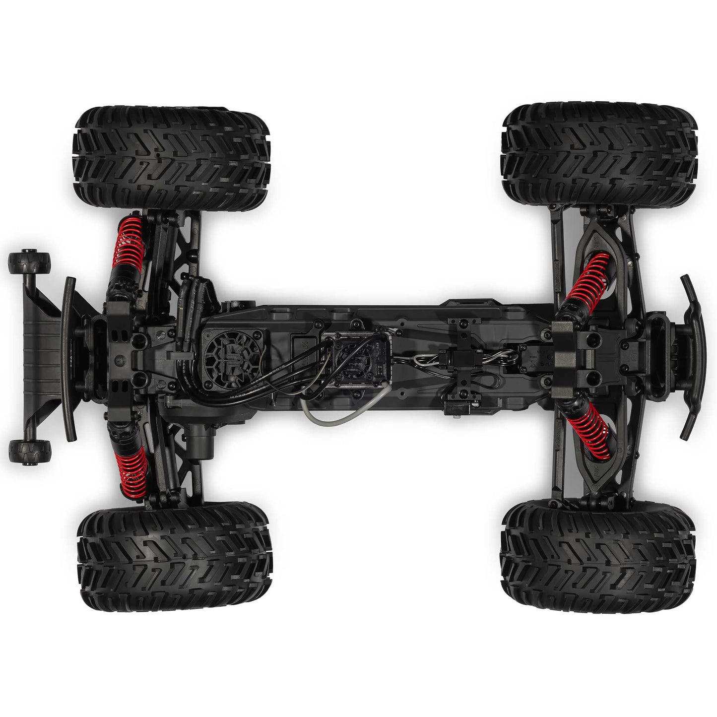 1/10 GORGON 223S 2WD RTR Brushless Monster Truck, Red/Black