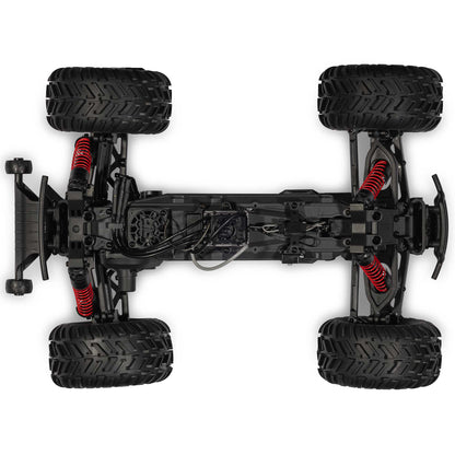 1/10 GORGON 223S 2WD RTR Brushless Monster Truck, Red/Black