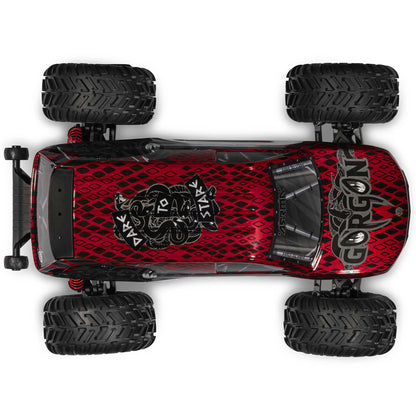 1/10 GORGON 223S 2WD RTR Brushless Monster Truck, Red/Black