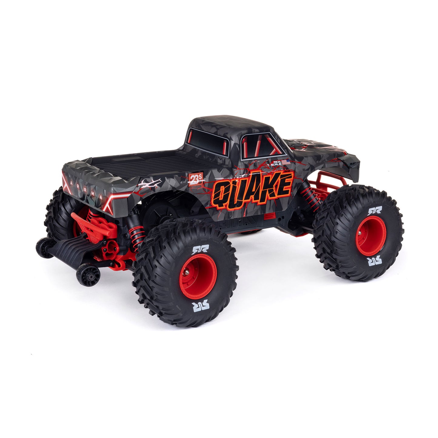 Arrma 1/10 QUAKE 223S 2WD RTR Brushless Monster Truck, Red