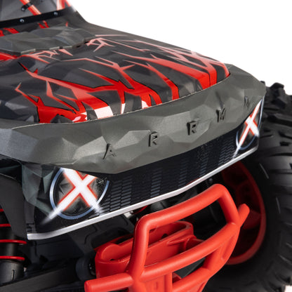 Arrma 1/10 QUAKE 223S 2WD RTR Brushless Monster Truck, Red