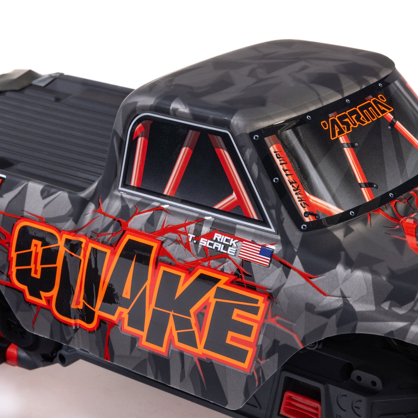 Arrma 1/10 QUAKE 223S 2WD RTR Brushless Monster Truck, Red