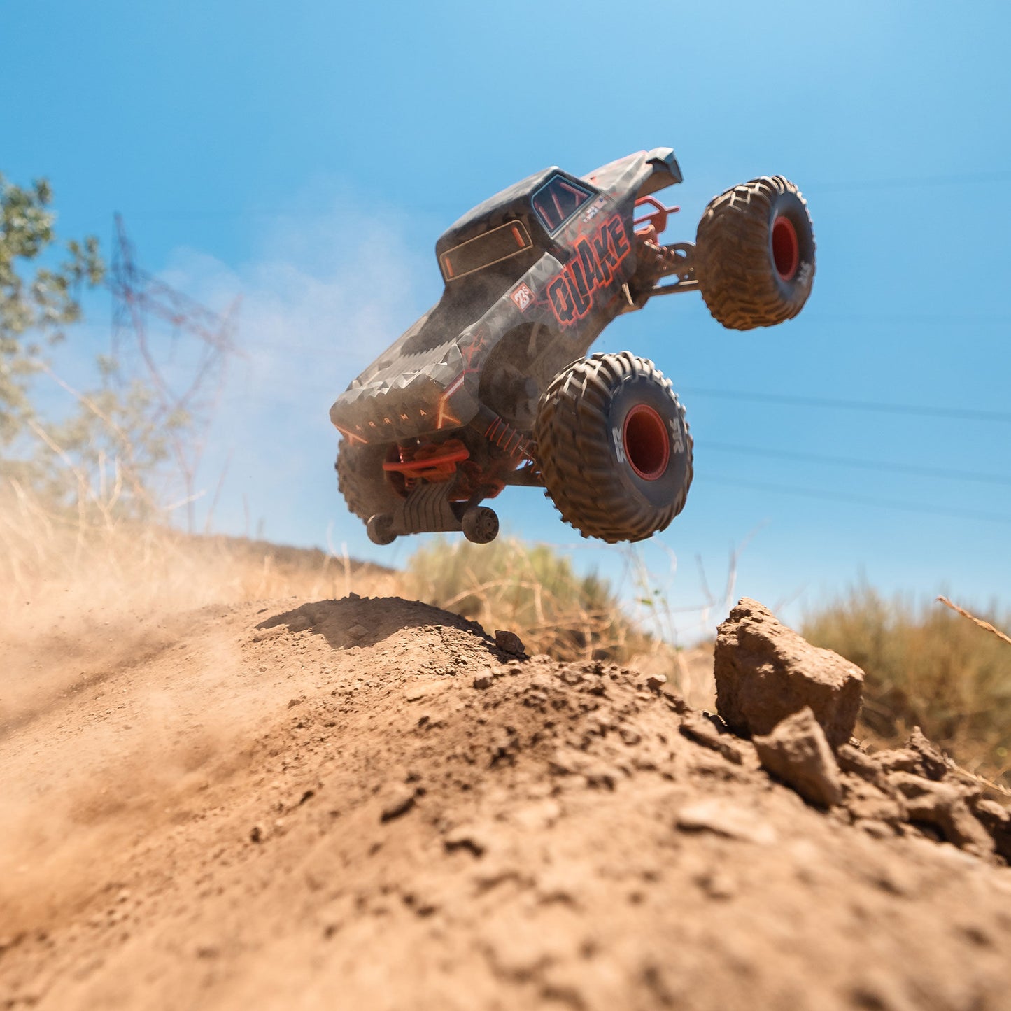 Arrma 1/10 QUAKE 223S 2WD RTR Brushless Monster Truck, Red