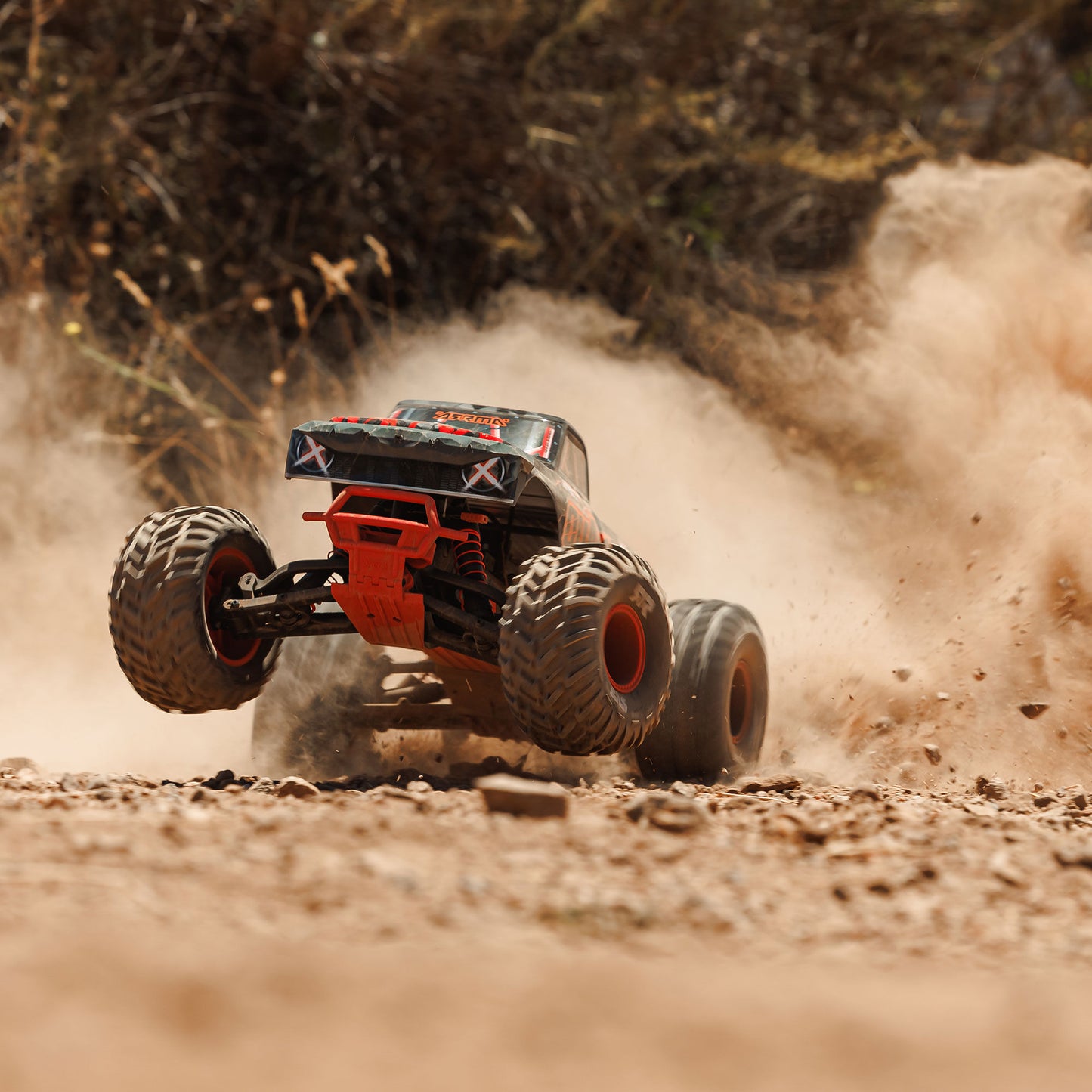 Arrma 1/10 QUAKE 223S 2WD RTR Brushless Monster Truck, Red