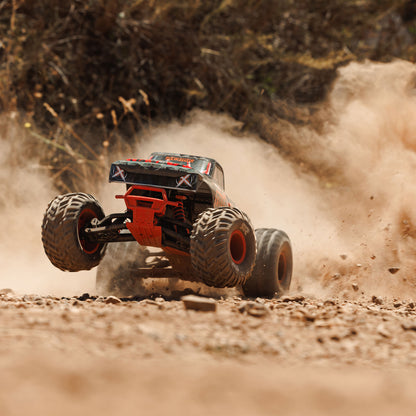 Arrma 1/10 QUAKE 223S 2WD RTR Brushless Monster Truck, Red
