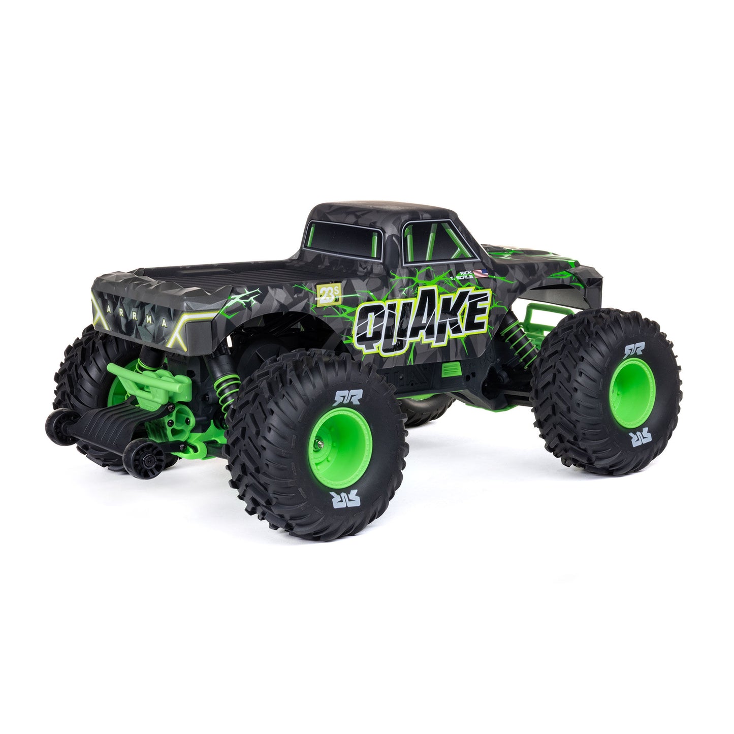 Arrma 1/10 QUAKE 223S 2WD RTR Brushless Monster Truck, Green