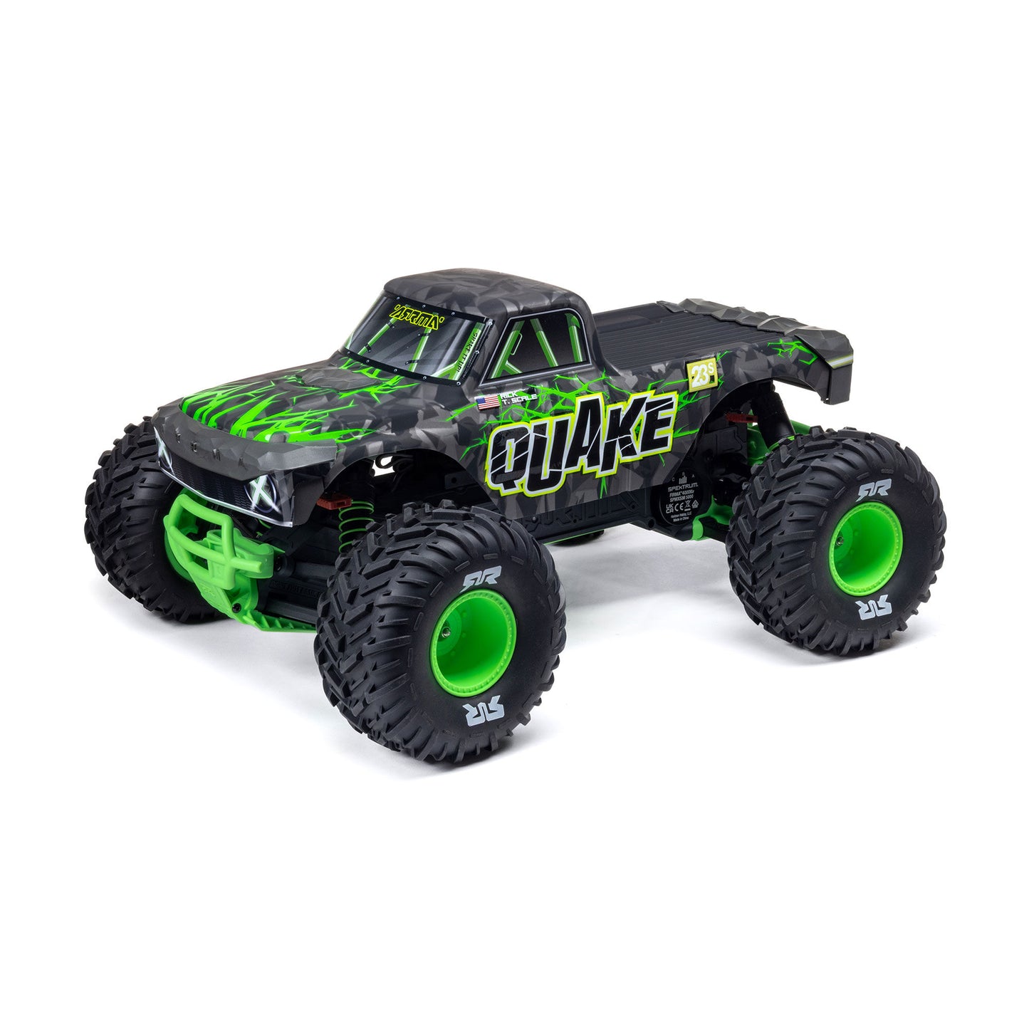 Arrma 1/10 QUAKE 223S 2WD RTR Brushless Monster Truck, Green