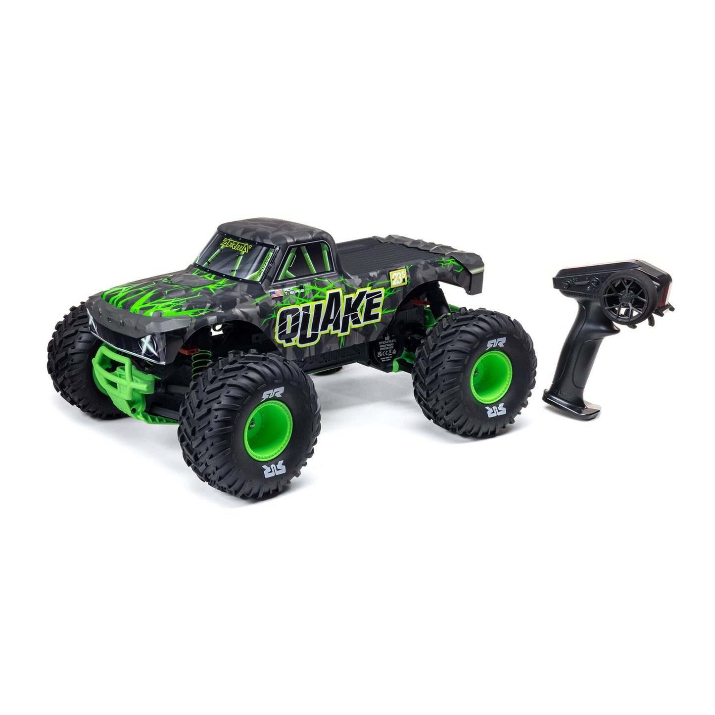 Arrma 1/10 QUAKE 223S 2WD RTR Brushless Monster Truck, Green