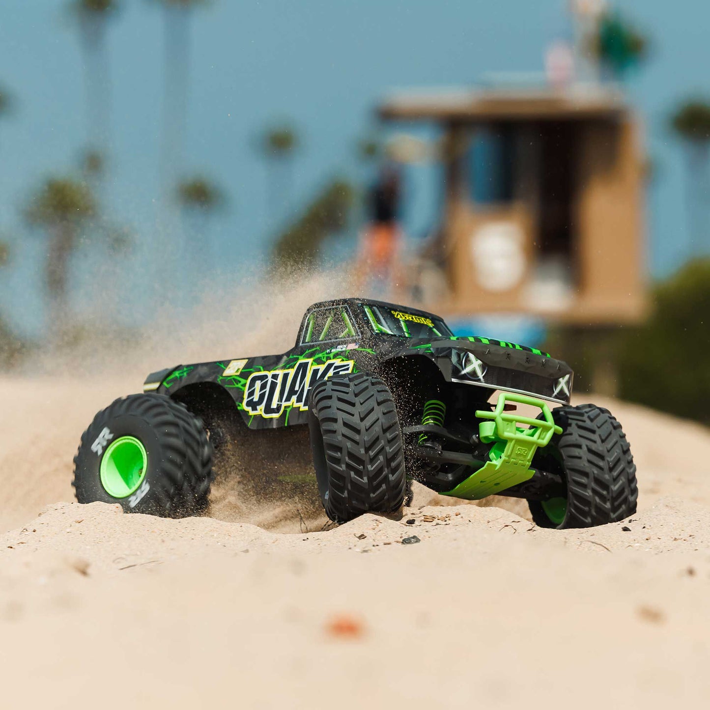 Arrma 1/10 QUAKE 223S 2WD RTR Brushless Monster Truck, Green