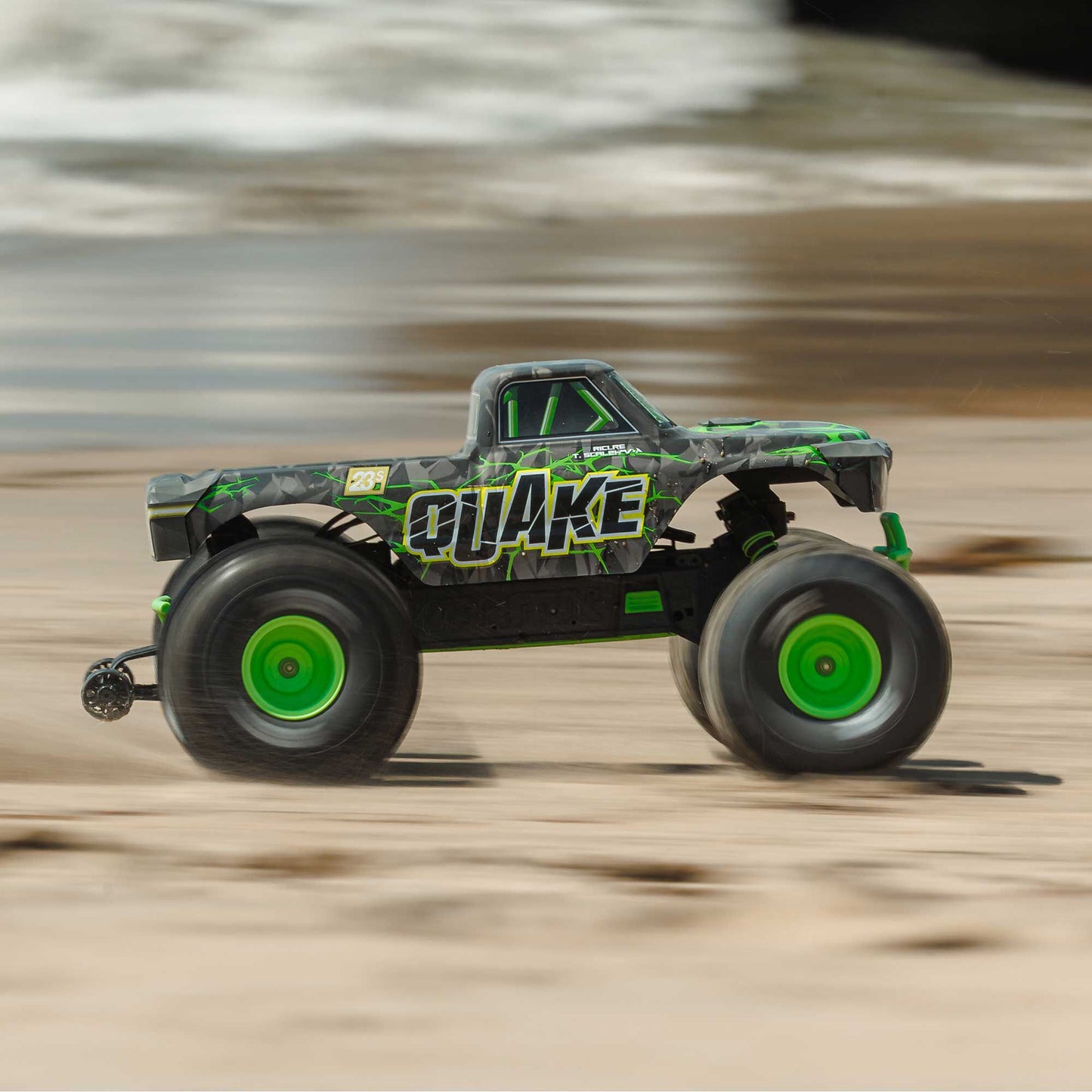 Arrma 1/10 QUAKE 223S 2WD RTR Brushless Monster Truck, Green