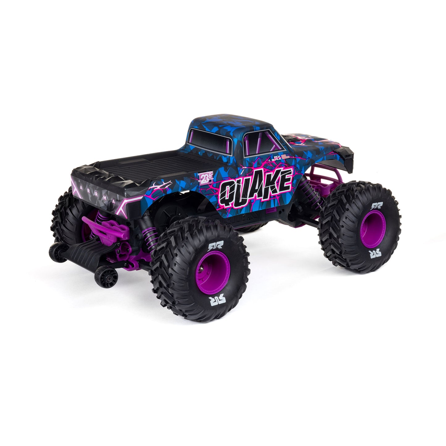 Arrma 1/10 QUAKE 223S 2WD RTR Brushless Monster Truck, Purple