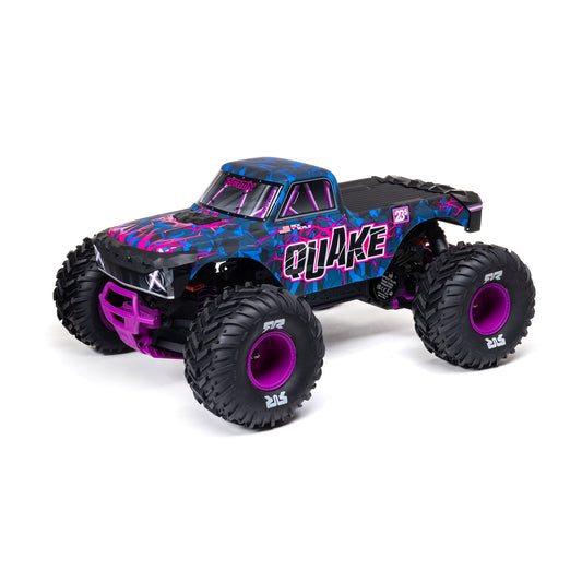 Arrma 1/10 QUAKE 223S 2WD RTR Brushless Monster Truck, Purple