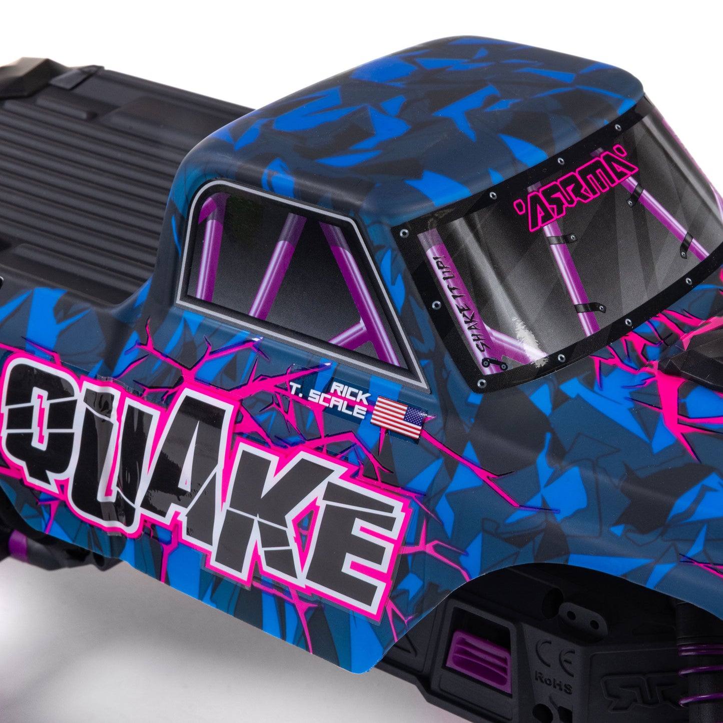 Arrma 1/10 QUAKE 223S 2WD RTR Brushless Monster Truck, Purple