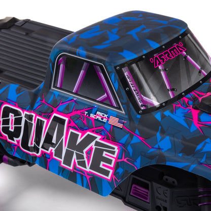 Arrma 1/10 QUAKE 223S 2WD RTR Brushless Monster Truck, Purple