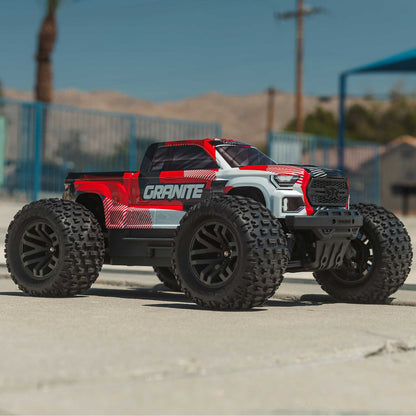 Arrma 1/10 GRANITE 223S DSC 4X4 RTR Brushless Monster Truck, Red