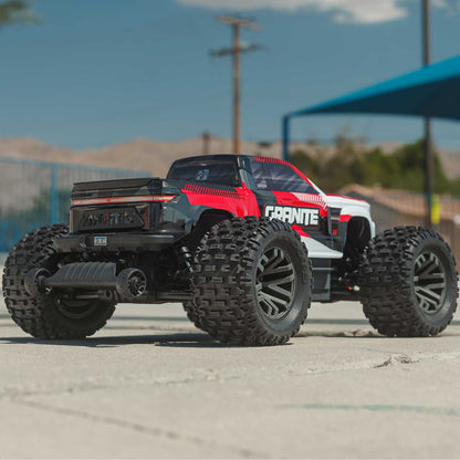 Arrma 1/10 GRANITE 223S DSC 4X4 RTR Brushless Monster Truck, Red