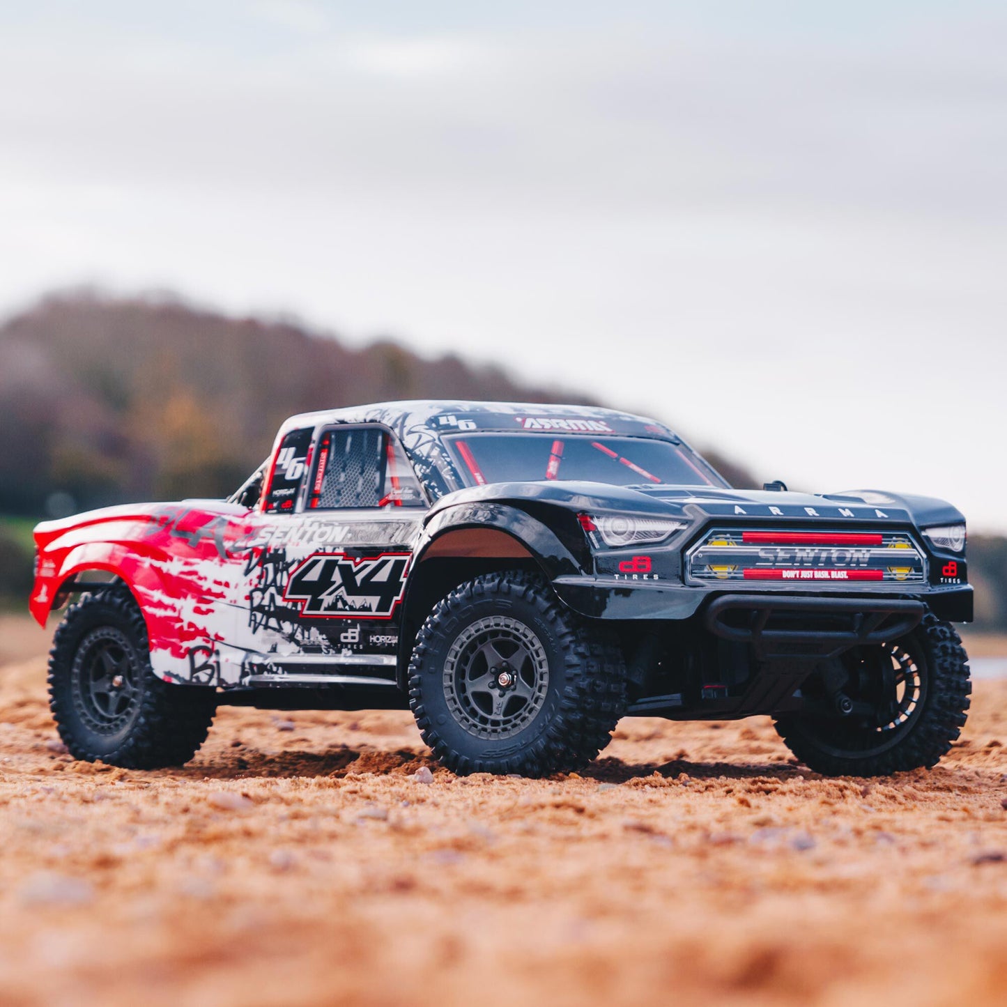 Arrma 1/10 SENTON 3S 4X4 RTR Brushless Short Course Truck, Red