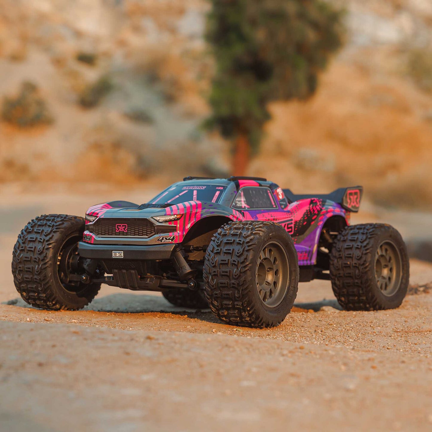 Arrma 1/10 VORTEKS 223S DSC 4X4 RTR Brushless Stadium Truck, Purple