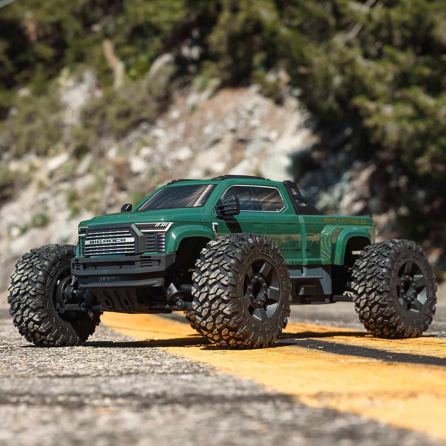 1/10 BIG ROCK 4X4 223S BLX BRUSHLESS STREET TRUCK RTR WITH DSC, (Green)