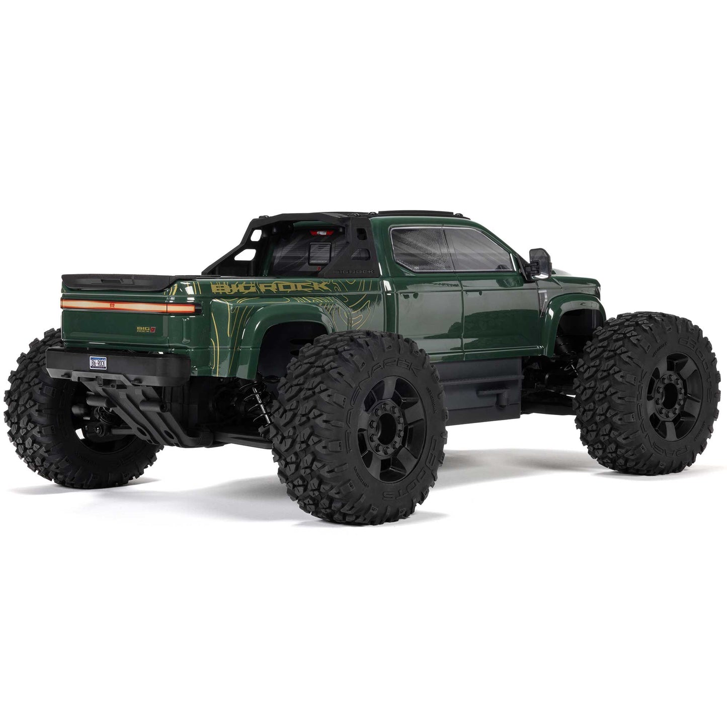 1/10 BIG ROCK 4X4 223S BLX BRUSHLESS STREET TRUCK RTR WITH DSC, (Green)