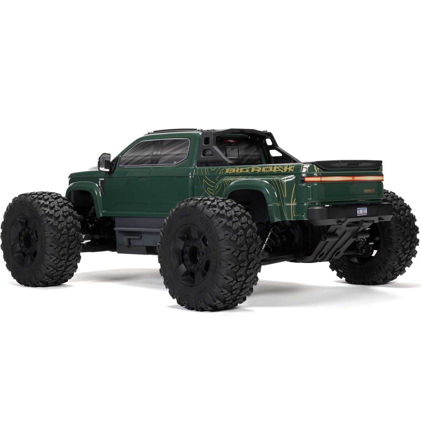 1/10 BIG ROCK 4X4 223S BLX BRUSHLESS STREET TRUCK RTR WITH DSC, (Green)